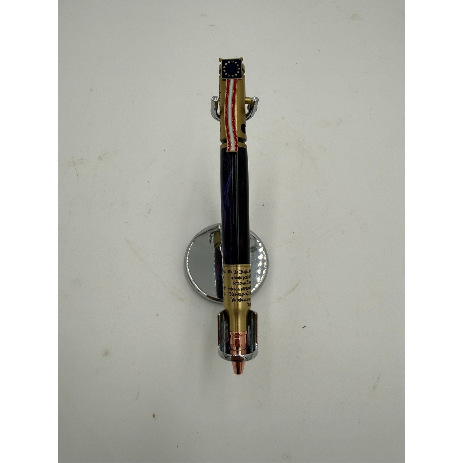 Hand Turned Purple Epoxy Bolt Action Pen, rollerball refill, executive writing gift, smooth ink, handmade USA
