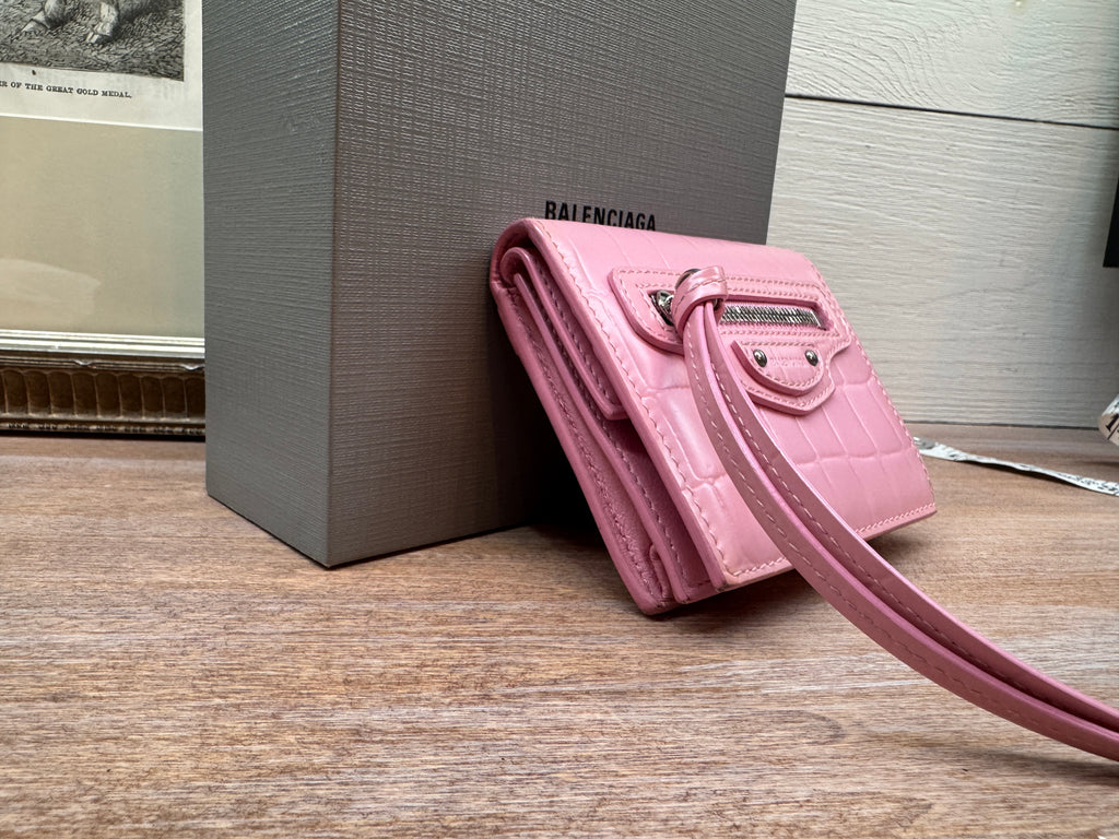 Balenciaga Leather Neo Classic Mini City Wallet