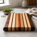 Handcrafted Edge Grain Cutting Board, Walnut Maple Sycamore Padauk, 15.5 x 9.75 x 1.5, SKU 1479