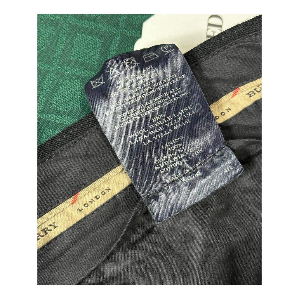 Burberry Wool Lined Black Trousers Women’s Size 6 Excellent