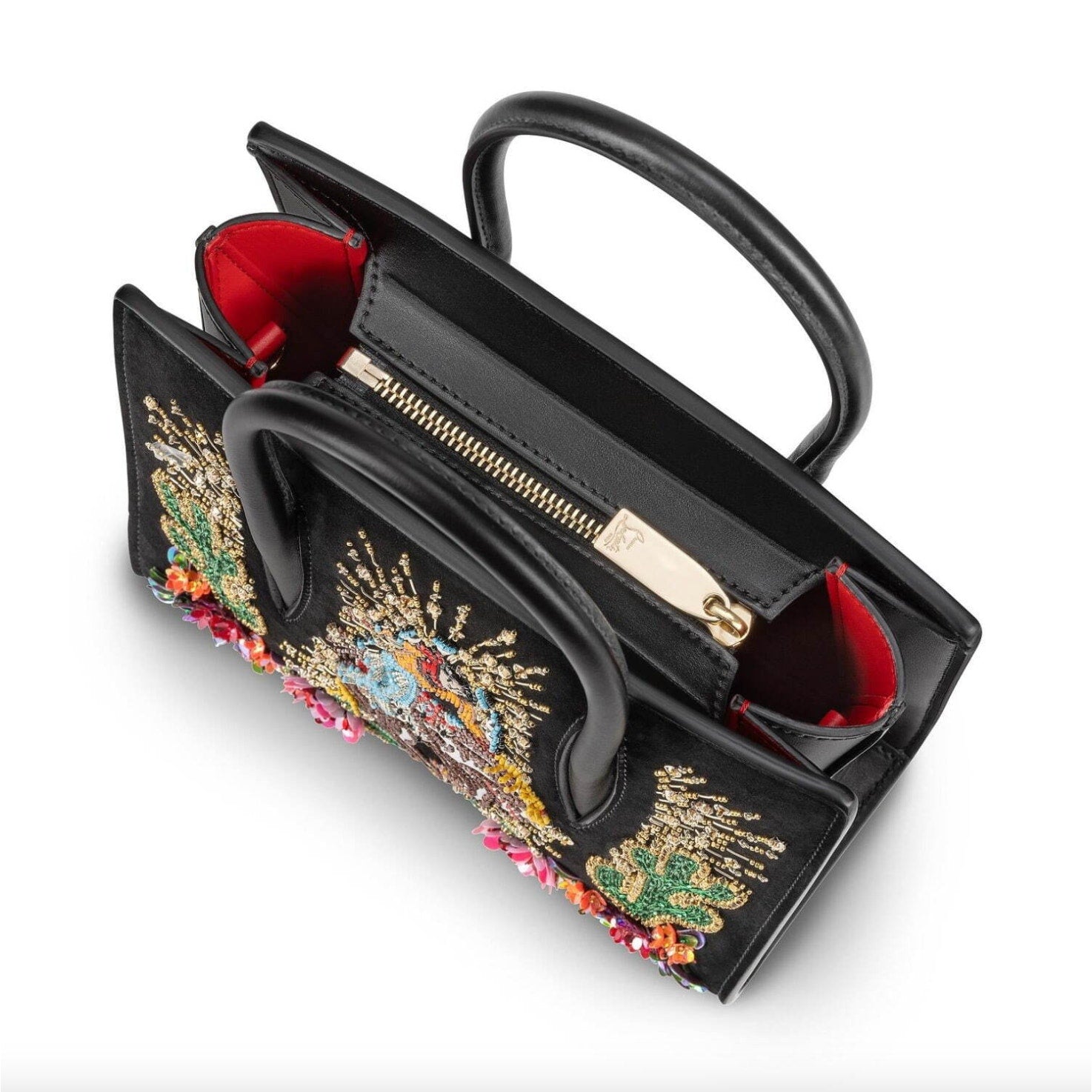 Christian Louboutin Giddy Up Mini Paloma Beaded Black NWT Limited Edition