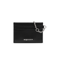 7438 - Alexander McQueen T-bar Cardholder Black - NWT