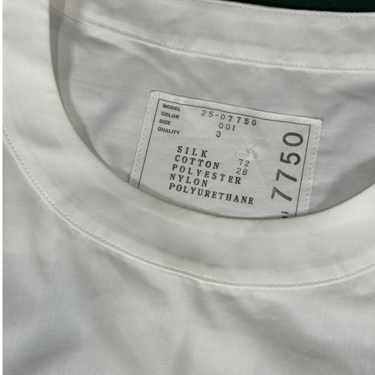 Sacai White Zip Shoulder Pocket Tee Size 3 (Large)