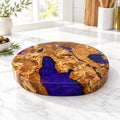 Olivewood Purple Epoxy Charcuterie Board, 15.5 x 2 Inch, Handcrafted, One of a Kind, SKU 1556