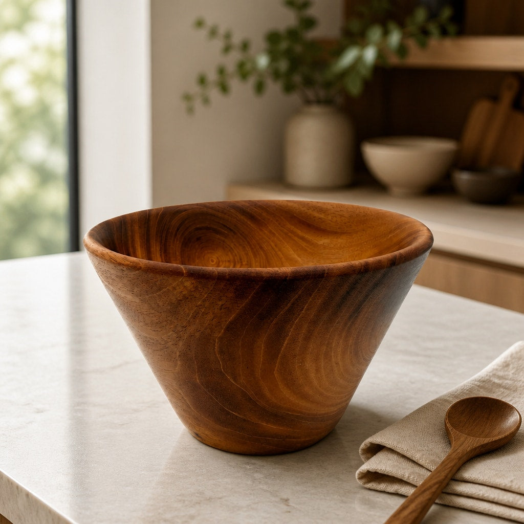 Mahogany Hand Turned Wood Bowl 5.5 x 3.75, rich reddish brown grain, food safe finish, unique artisan gift, small salad or snack