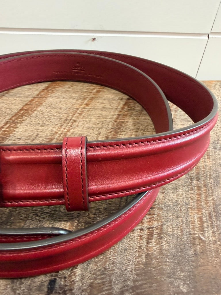 5389 - Gucci Memorable Floral Engraved G Buckle Leather Belt - Size 110/44 - New