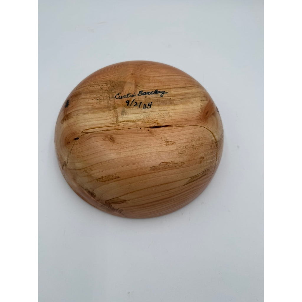 Hand Turned Fir Wood Bowl 11" x 3.75"