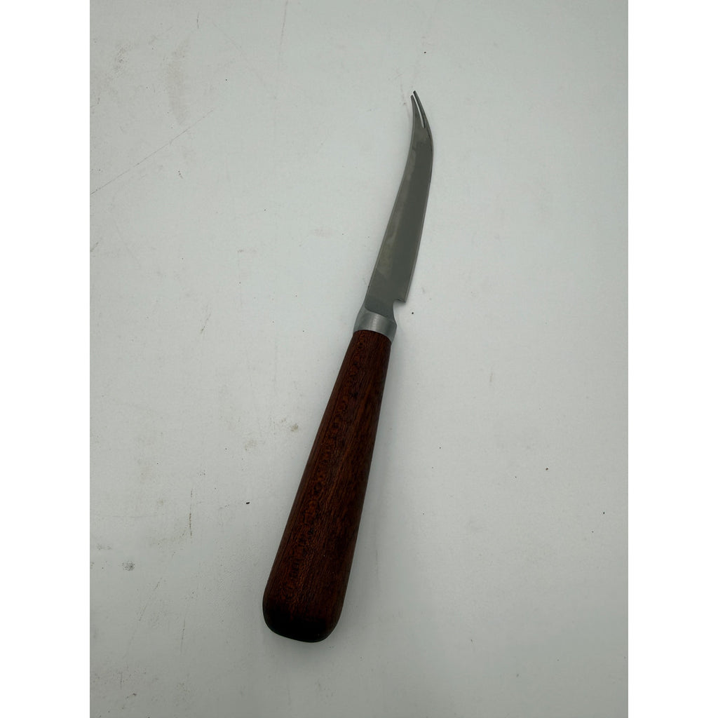 Handcrafted Cheese Knife Set for Entertaining, 4-piece kit, stainless steel blades, food safe, maple or sapele handles