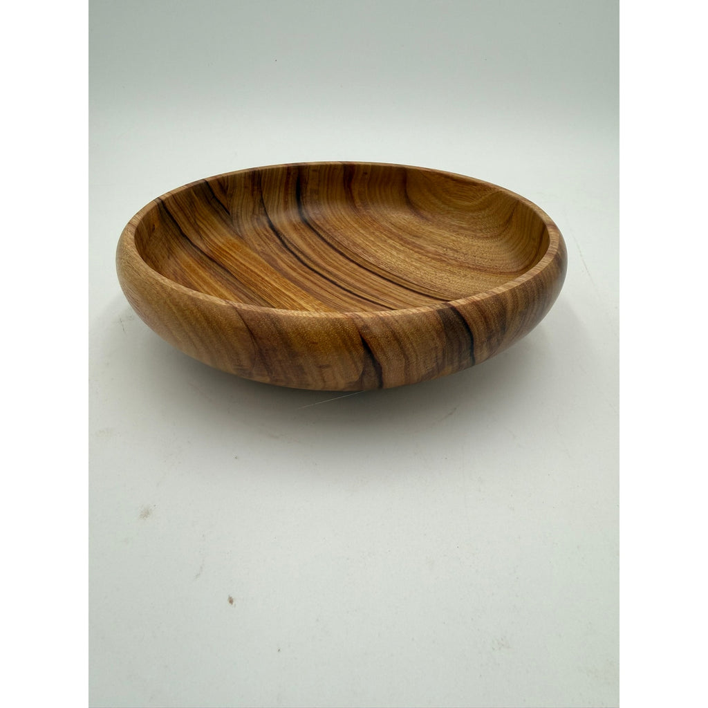 Canary Wood Hand Turned Bowl 7.5 by 2 inches, decorative wood bowl, functional catchall, food safe finish, handmade gift