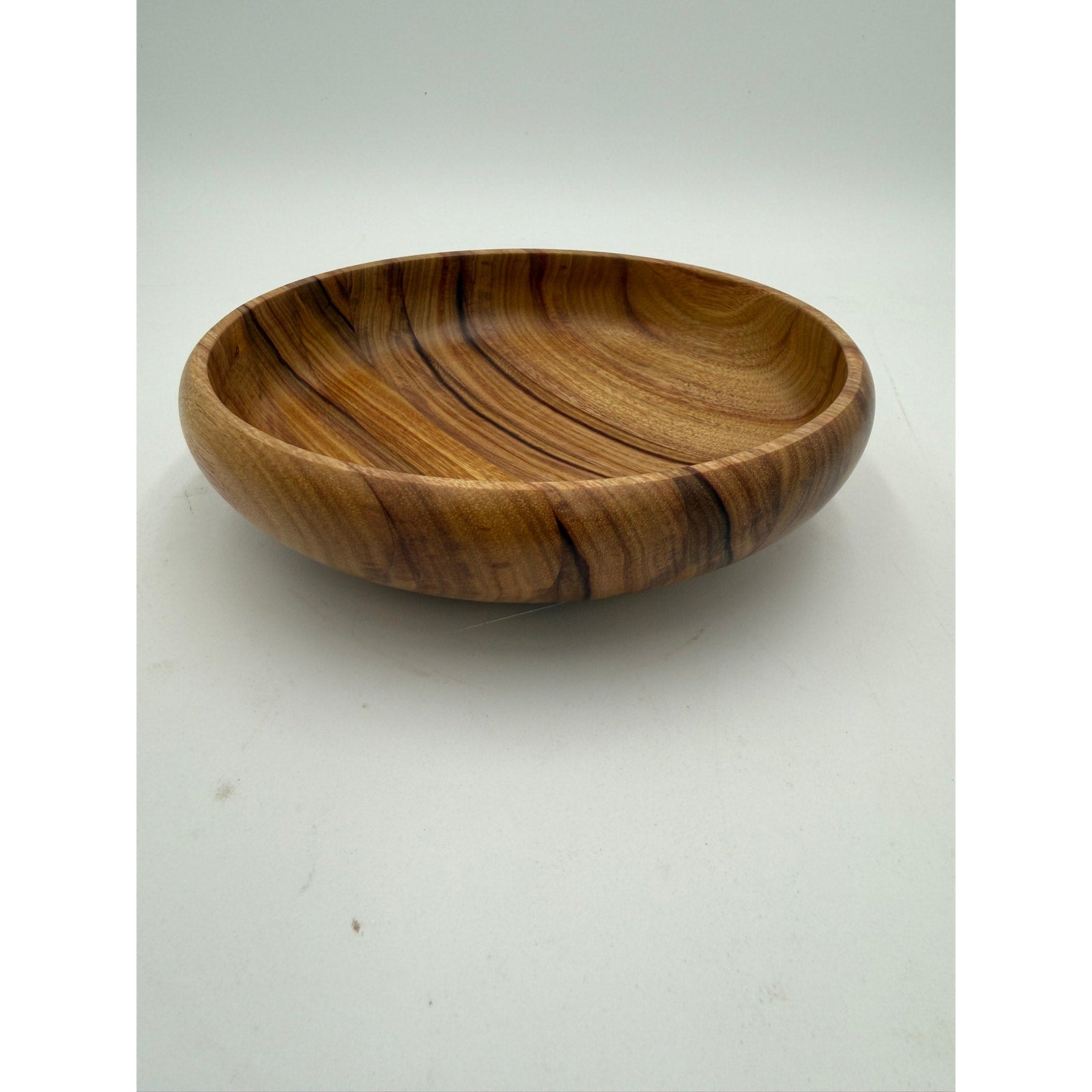 Canary Wood Hand Turned Bowl 7.5 by 2 inches, decorative wood bowl, functional catchall, food safe finish, handmade gift