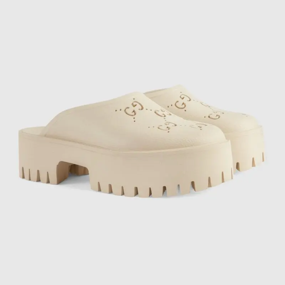 6931 - Gucci Rubber Platform Sandal - Size 41 - NIB