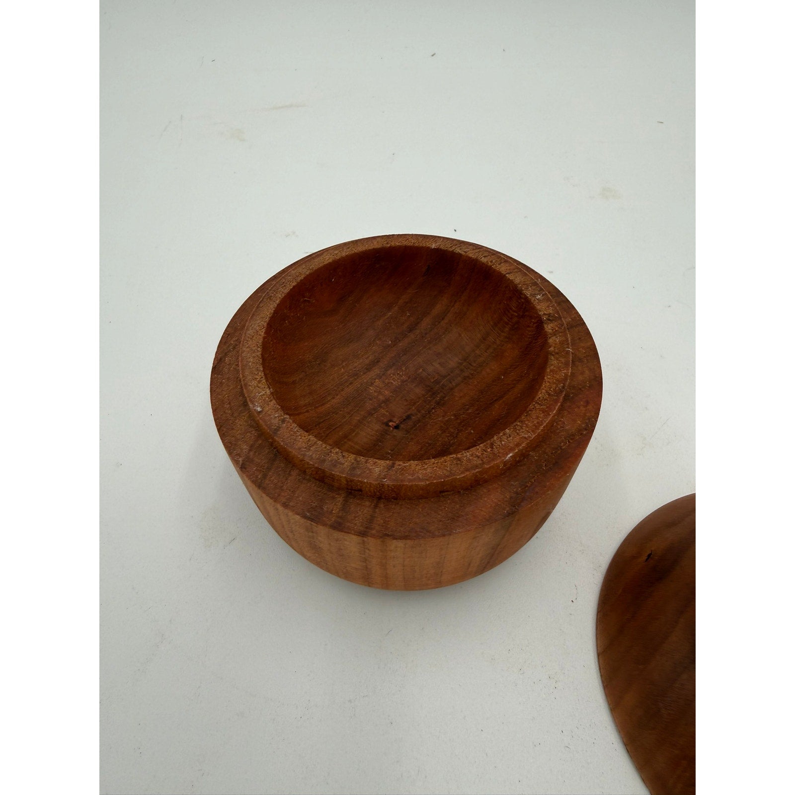 Hand Turned Cherry Wooden Lidded Box for Home, catchall bowl, jewelry or key holder, salt cellar, small storage, one of a kind
