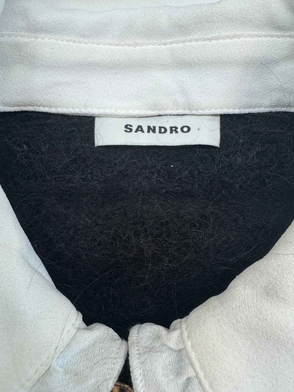Sandro Knit Cardigan with Removable Ruffle Collar - Size 0 (XS/S)