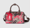 7000 - Gucci GG Camo Small Duffle Boston Bag Red/Pink - NWT