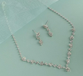 Sohi Opulent Stone Jewelry Set - New in Box - Silver Tone