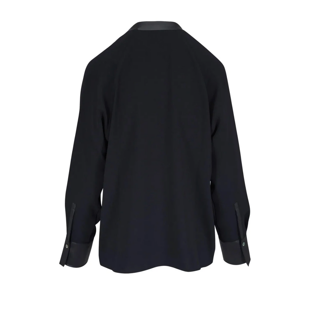 5775 - Vince Leather Trim Dolman Top - Size XXS -NWT - Retail $365