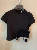 AREA Sequin Trimmed Tee