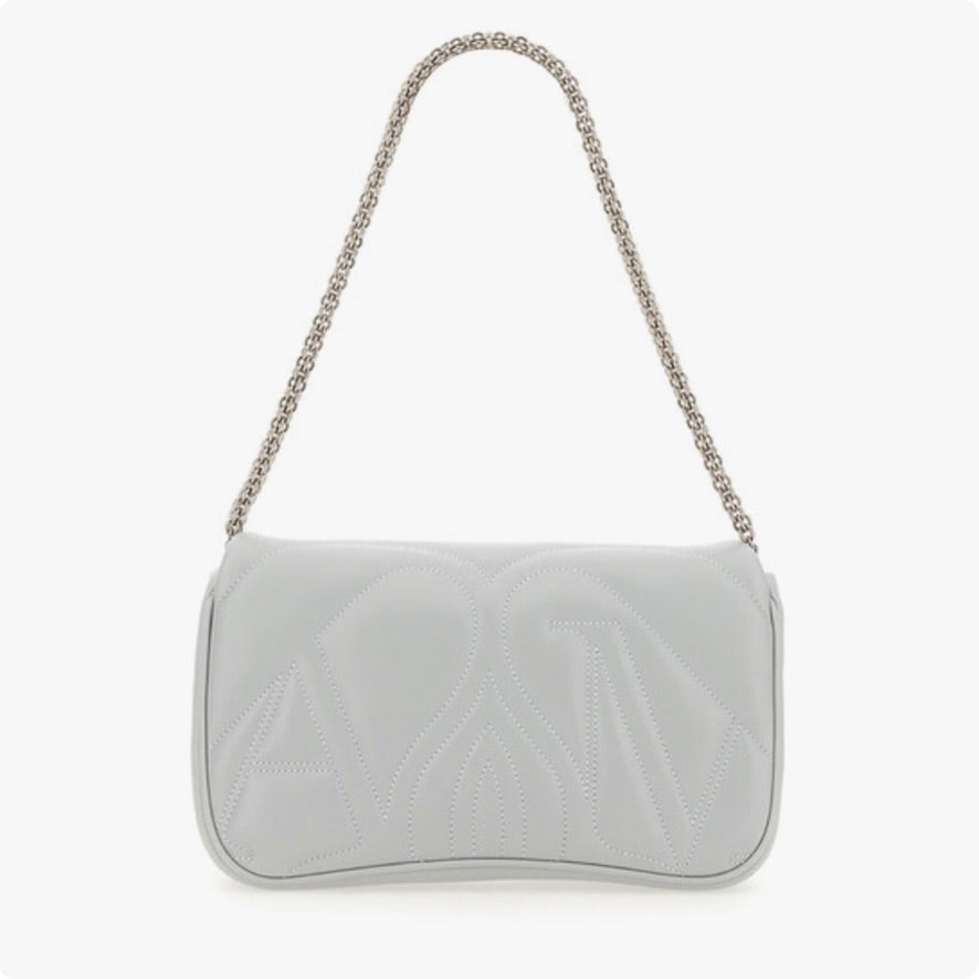 Alexander McQueen Blue Leather Small Seal Shoulder Bag - NWT