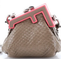 Fendi Pico First Bag in Karung Snake and Enamel