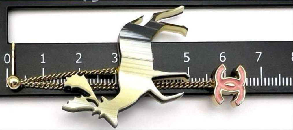 Chanel Deer Reindeer Drop Earrings - EUC