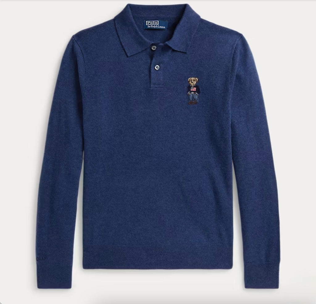 6997 - Polo Ralph Lauren Polo Bear 100% Cashmere Sweater - Unisex Size S - NWT