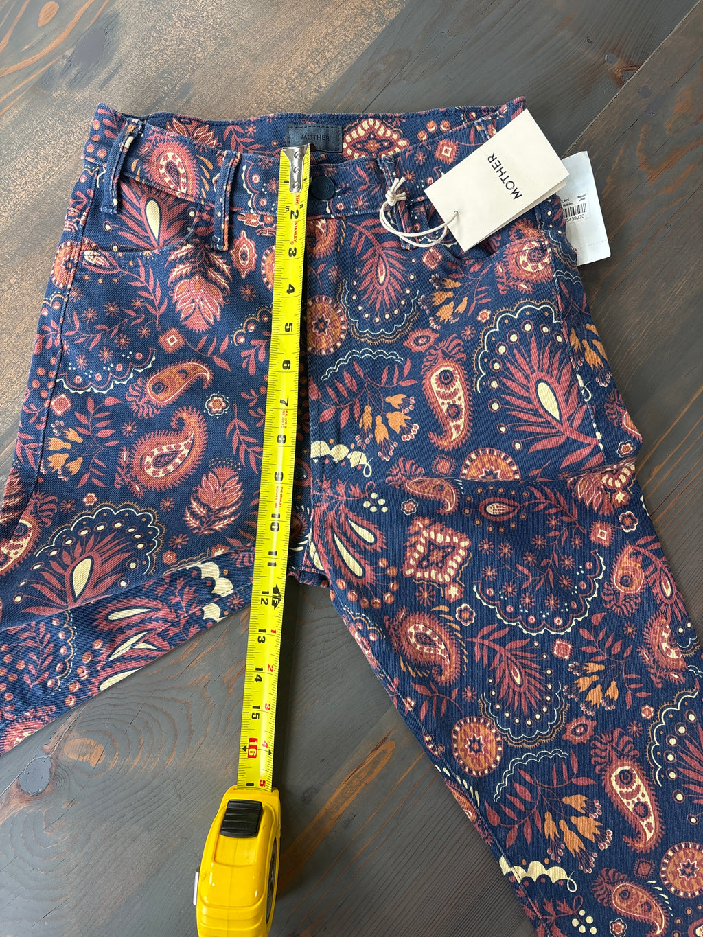 Mother The Hustler Flood Jeans in Henna Happiness - size 26 - NWT