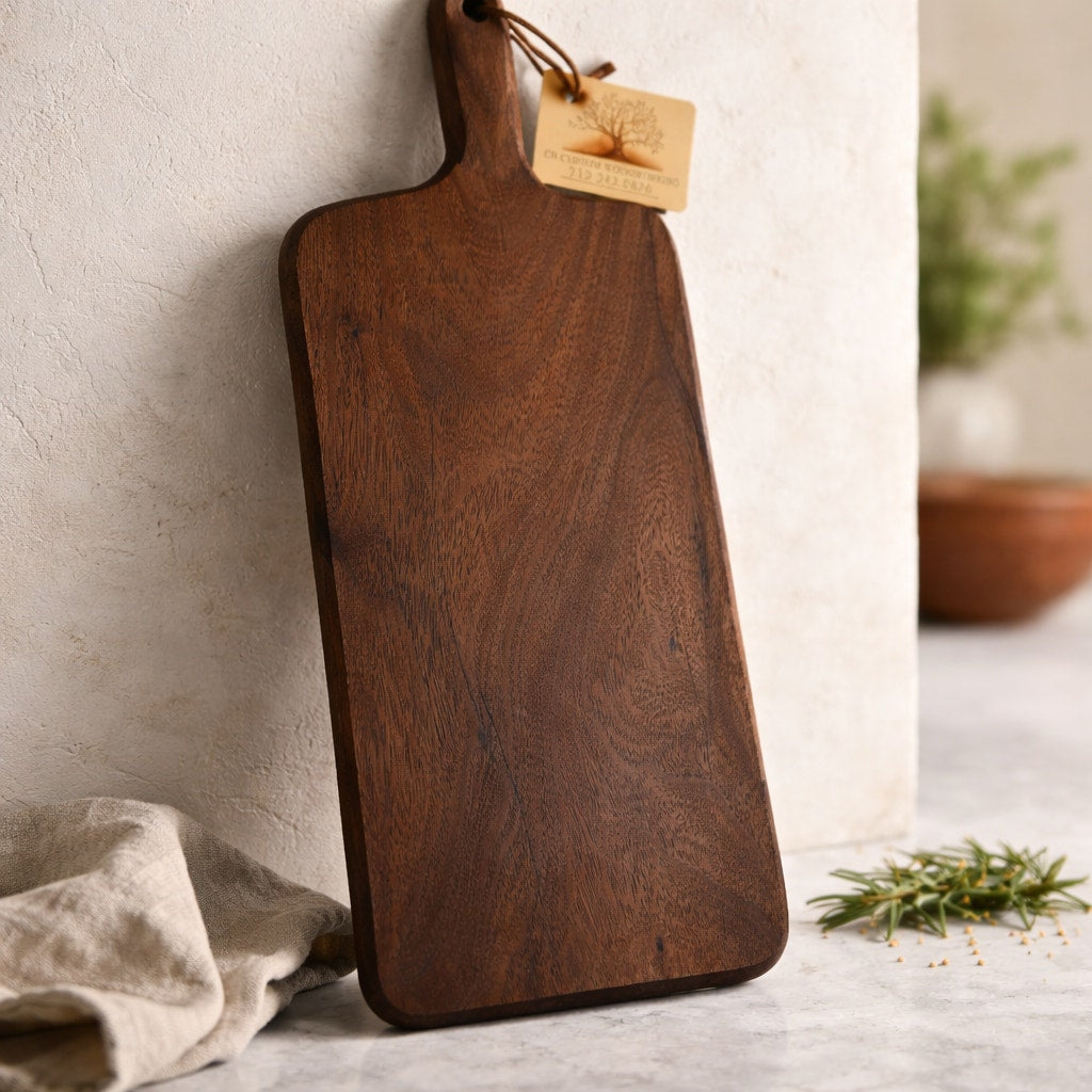 Walnut Charcuterie Board With Rich Grain Beauty, 15 x 5.5 x 1 inches, decorative serving tray, functional cutting board, handmade kitchen, o