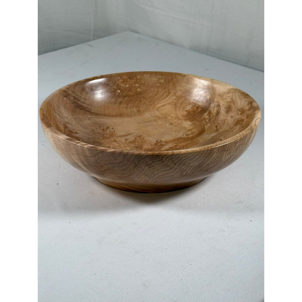 Rare Figured Maple Burl Bowl