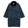 Burberry Rose Print Waxed Cotton Car Coat Oversized Size 4