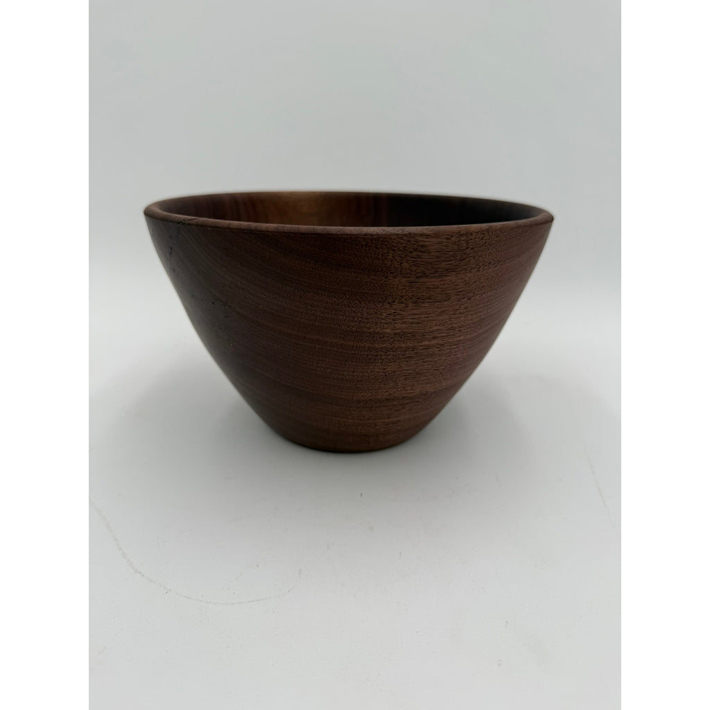 Hand Turned Walnut Wood Bowl 8x5