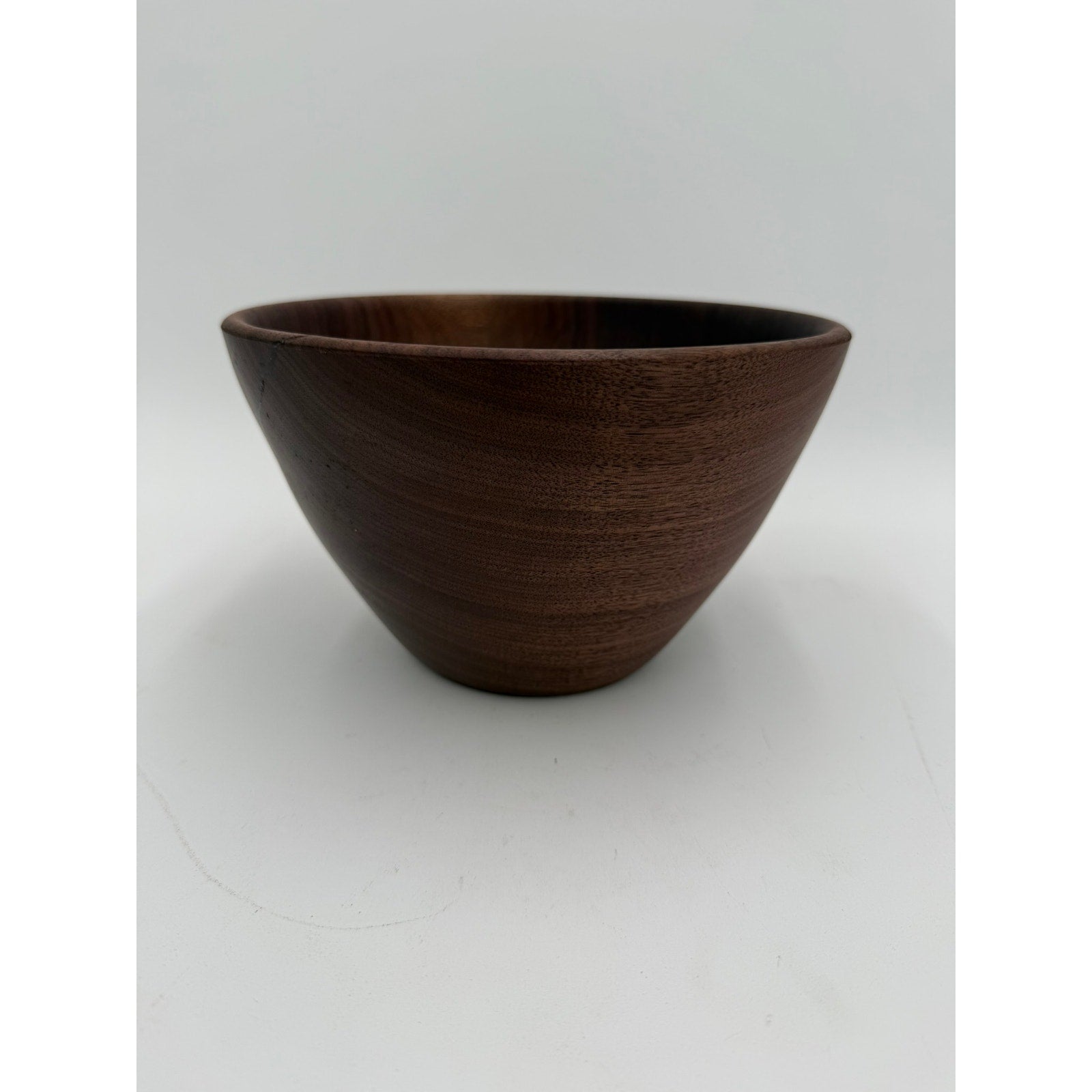 Hand Turned Walnut Wood Bowl 8x5