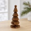 Hand Turned Wood Christmas Trees, Maple and Cherry, Rustic Holiday Decorations, SKUs 1369 to 1372