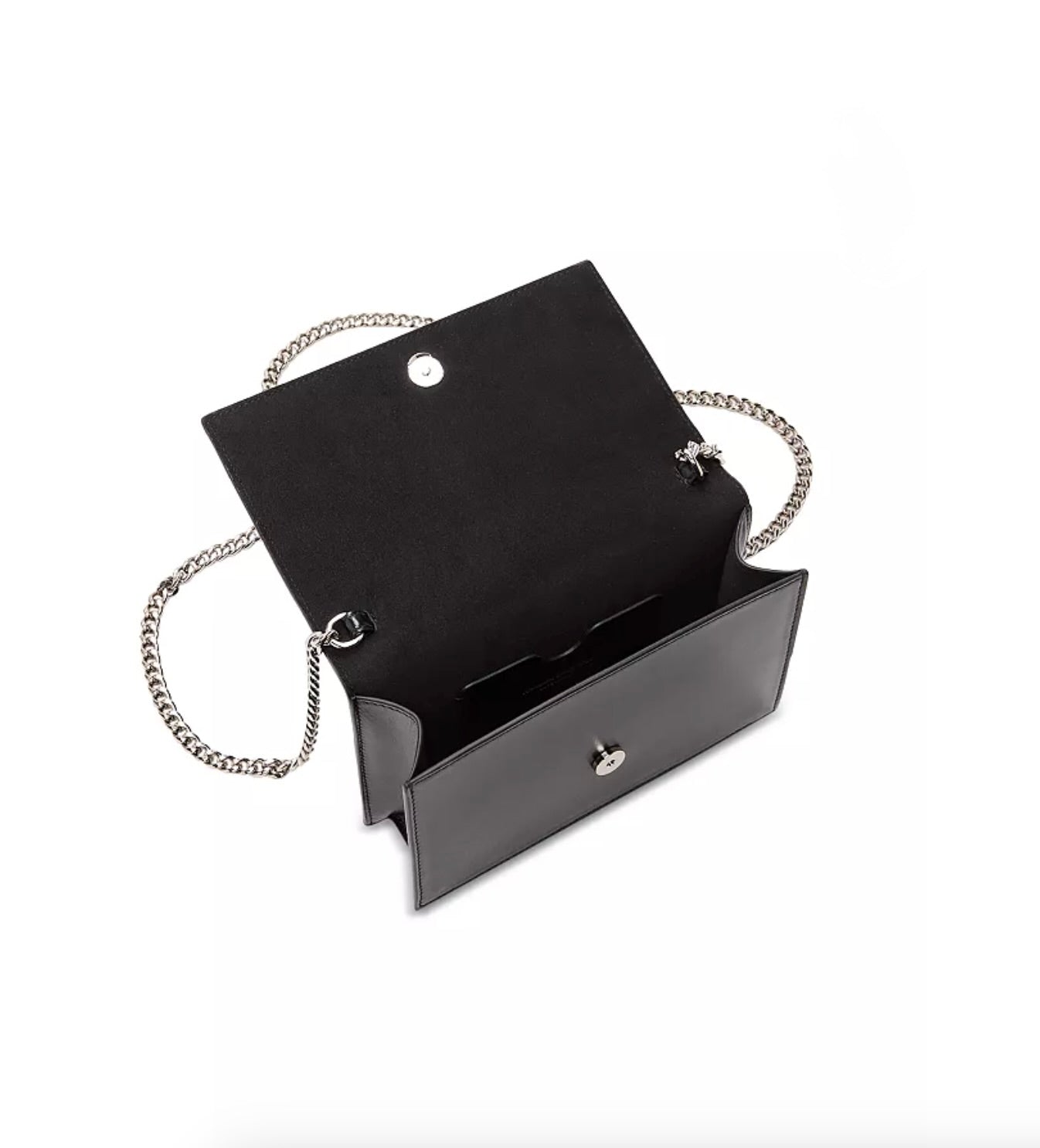 6991 - Alexander McQueen Black Studded Skull Bag - NIB