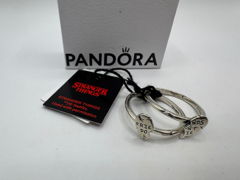 Pandora Stranger Things Friends Don't Lie Splitable Ring - Size 8.5 - New in Box