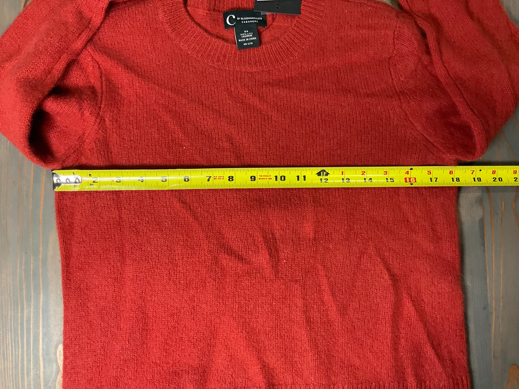C By Bloomingdales Cashmere Boxy Crewneck - NWT (Retail $178) - Size XS