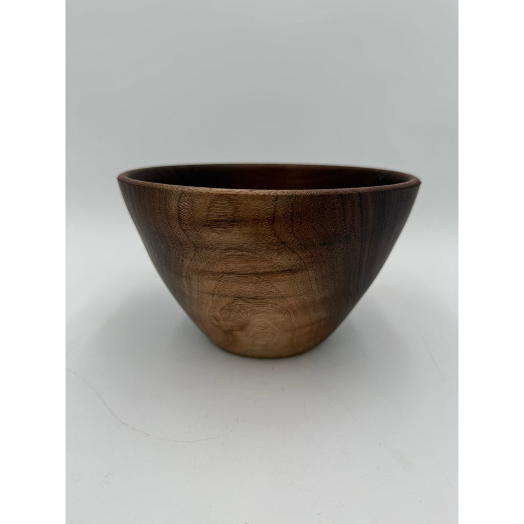 Hand Turned Walnut Wood Bowl 8x5
