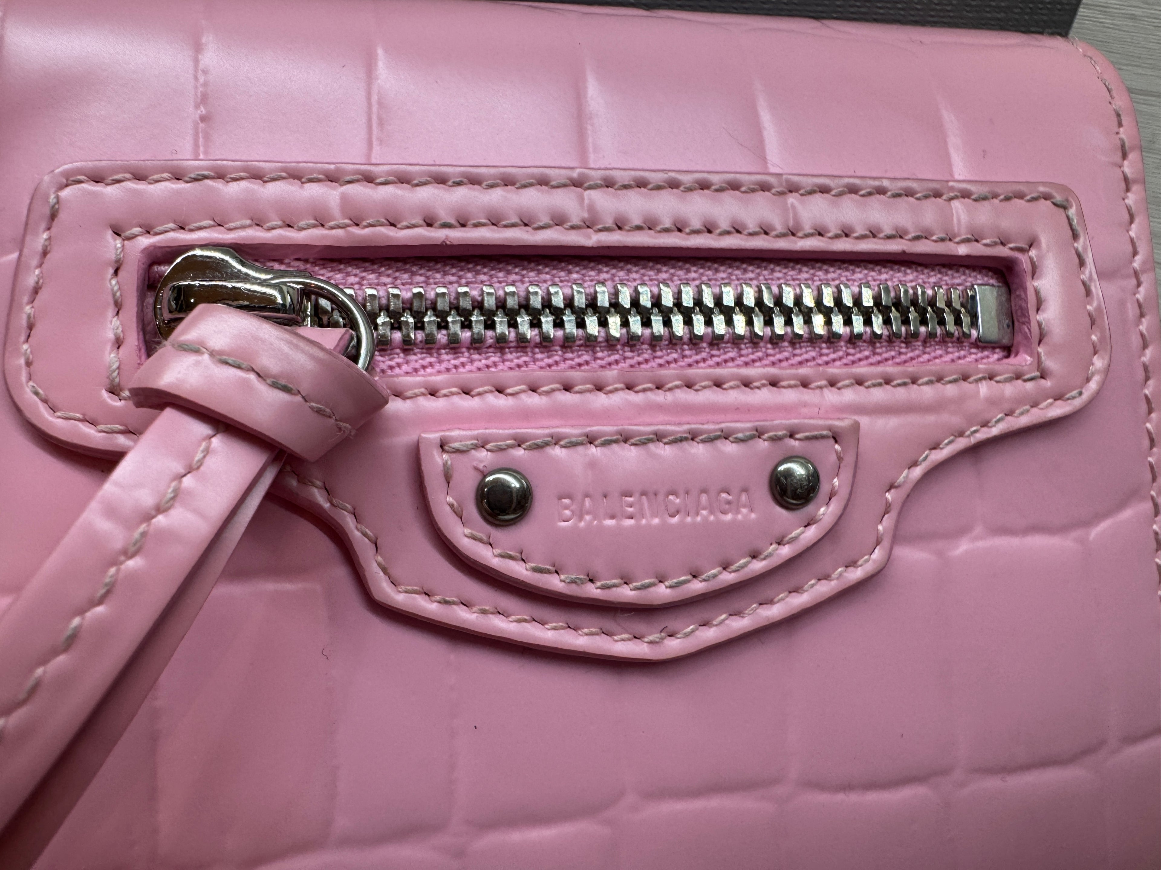 Balenciaga Leather Neo Classic Mini City Wallet