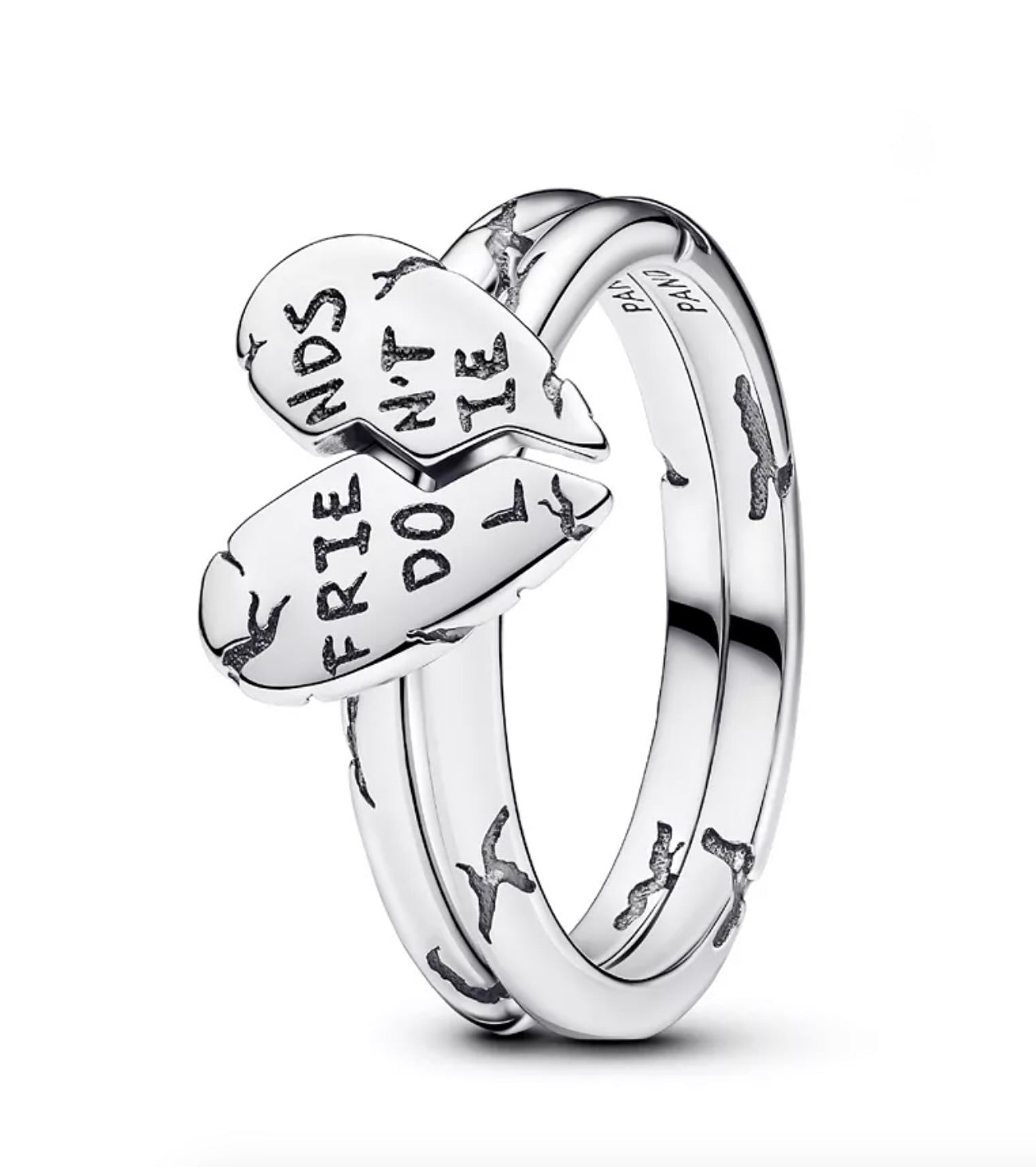 Pandora Stranger Things Friends Don't Lie Splitable Ring - Size 8.5 - New in Box