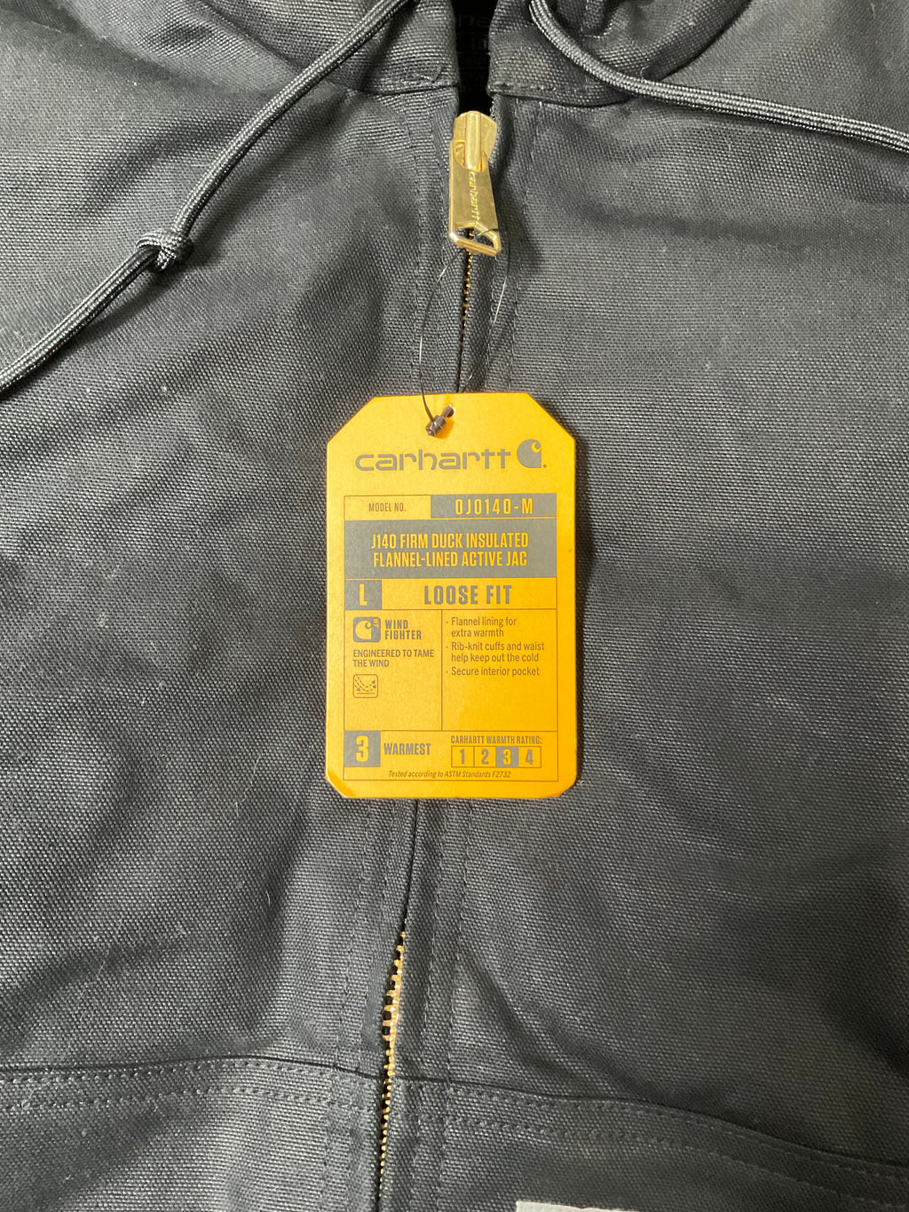 Carhartt Wind Fighter Jacket - Duck Insulated Flannel Lined (NWT with Fading)