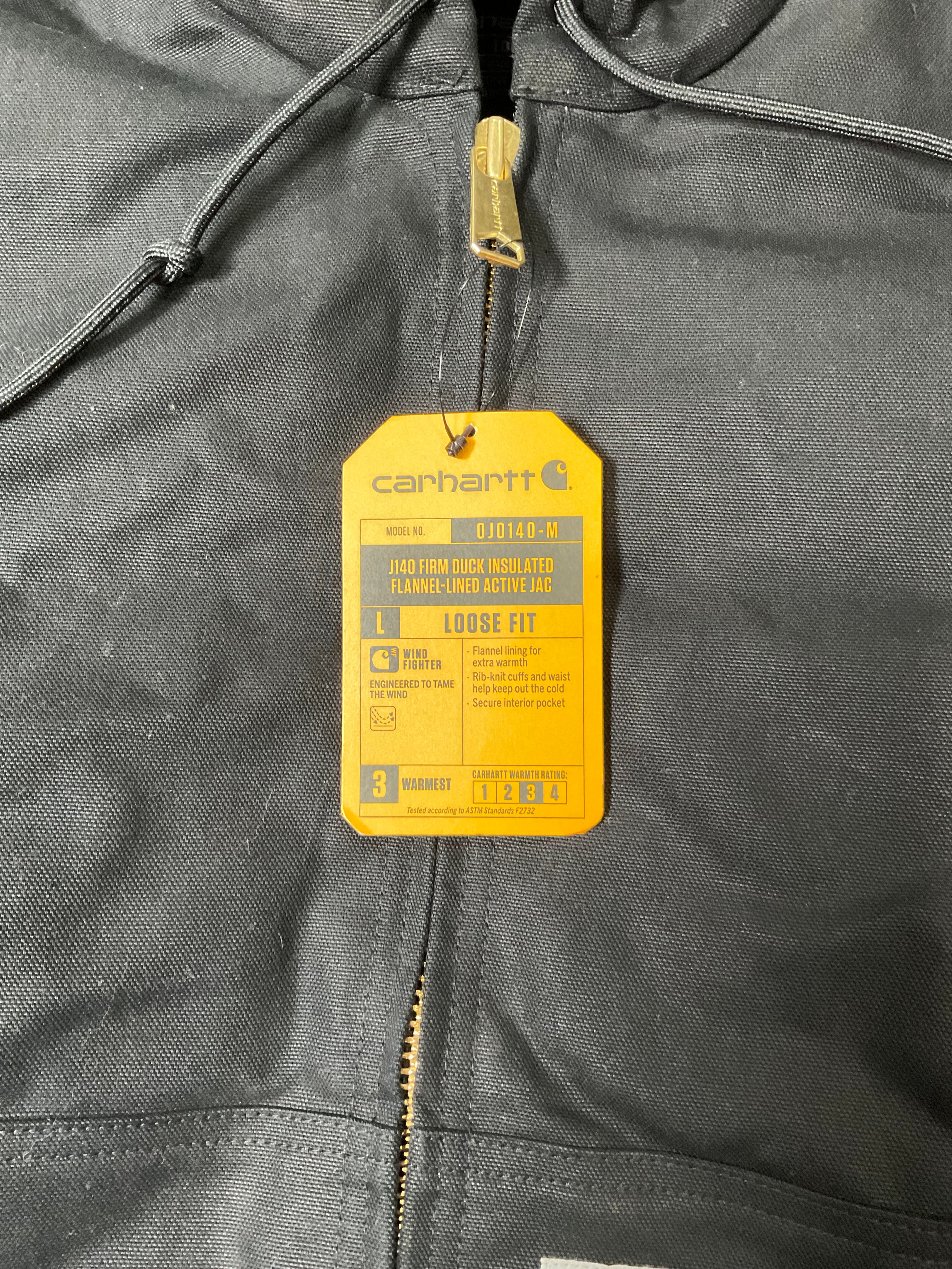 Carhartt Wind Fighter Jacket - Duck Insulated Flannel Lined (NWT with Fading)