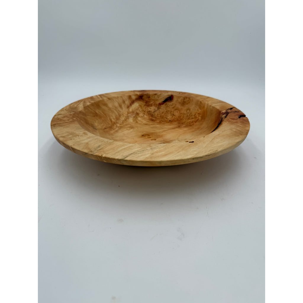 Box Elder Burl Hand Turned Wood Bowl 12x2.25, rare hardwood, artisan crafted, food safe finish, centerpiece, home decor