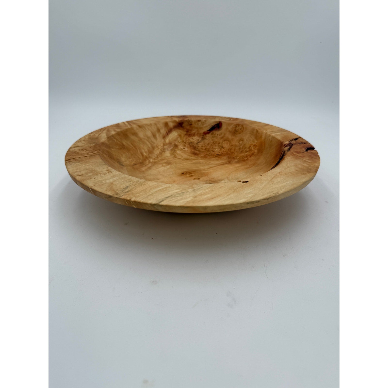 Box Elder Burl Hand Turned Wood Bowl 12x2.25, rare hardwood, artisan crafted, food safe finish, centerpiece, home decor