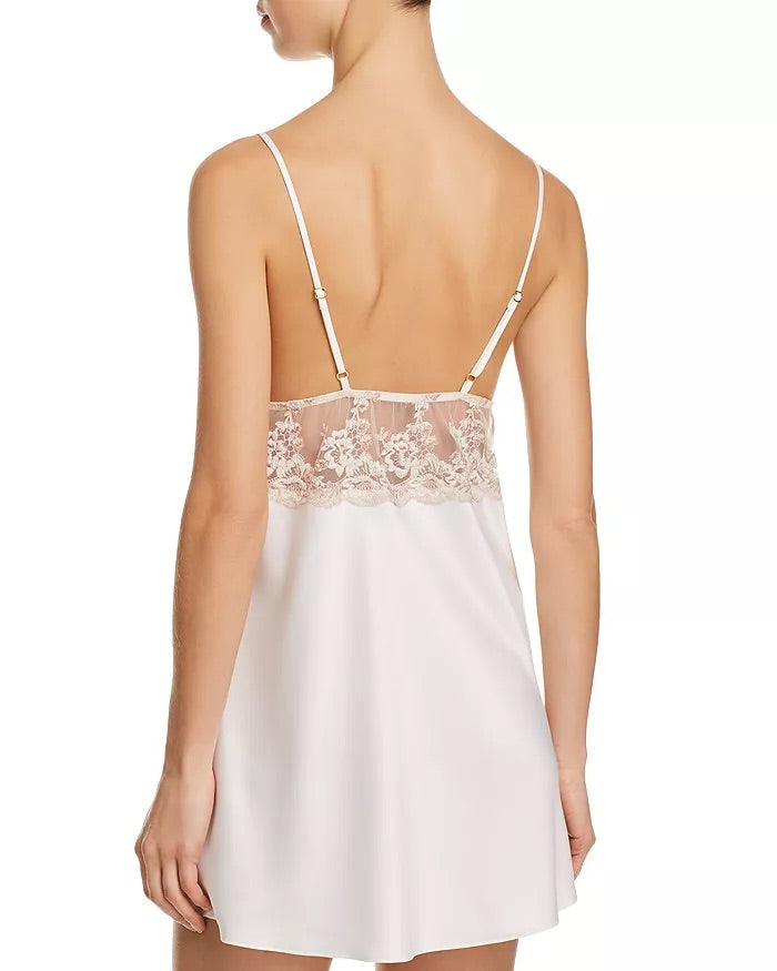 New Flora Nikrooz Rosa Charmeuse Chemise - Luxe Satin Sleepwear - Large