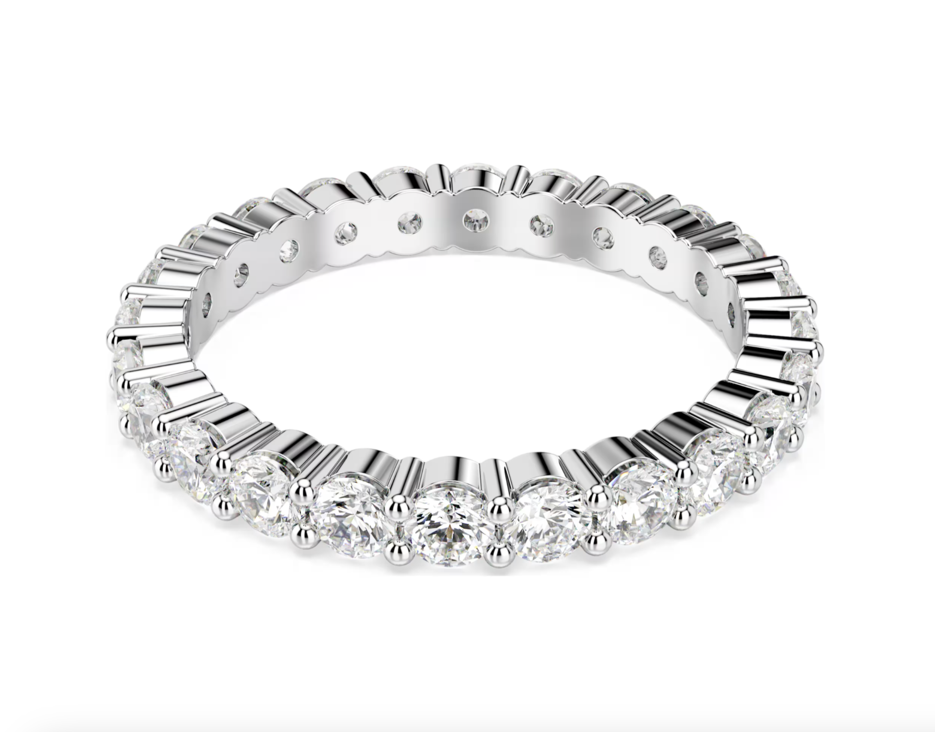 Swarovski Matrix Vittore Ring - New in Box - Size 5.5 - Silver Tone
