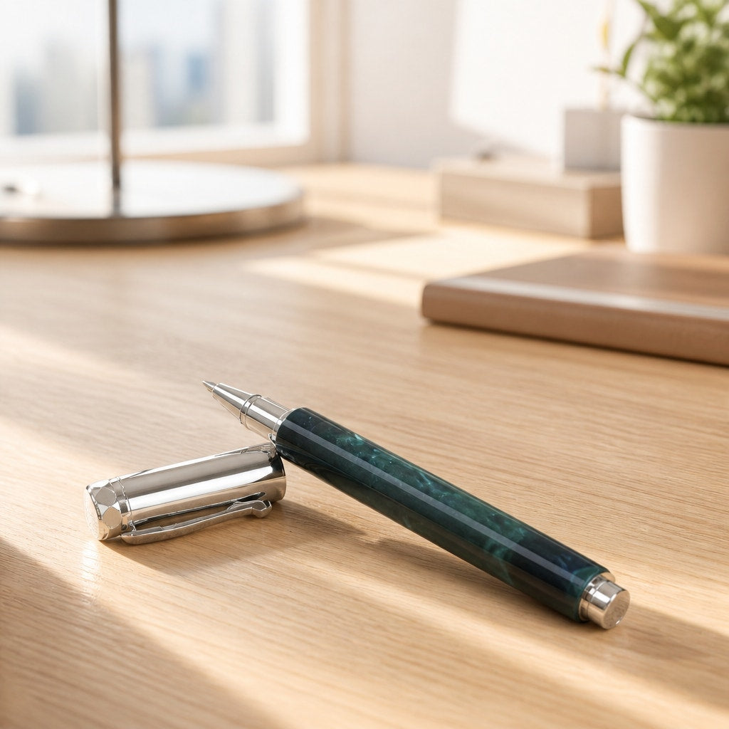Zen Rollerball Pen with Diamondcast Body, Hand Turned, Multicolor, Deluxe Writing Gift, SKU 1472