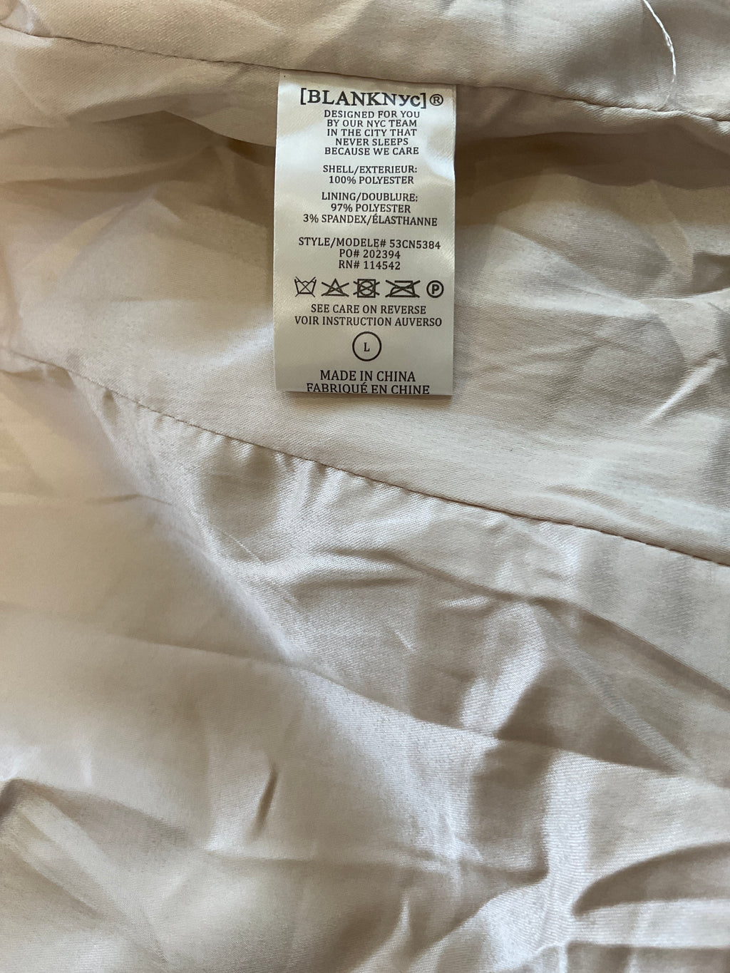BLANKNYC Bouclé Crop Shacket Beige - NWT (Retail $148) - Size L