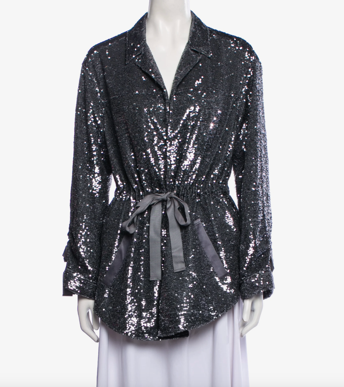 6369 - Cinq a Sept Sequin Evening Jacket - Size M