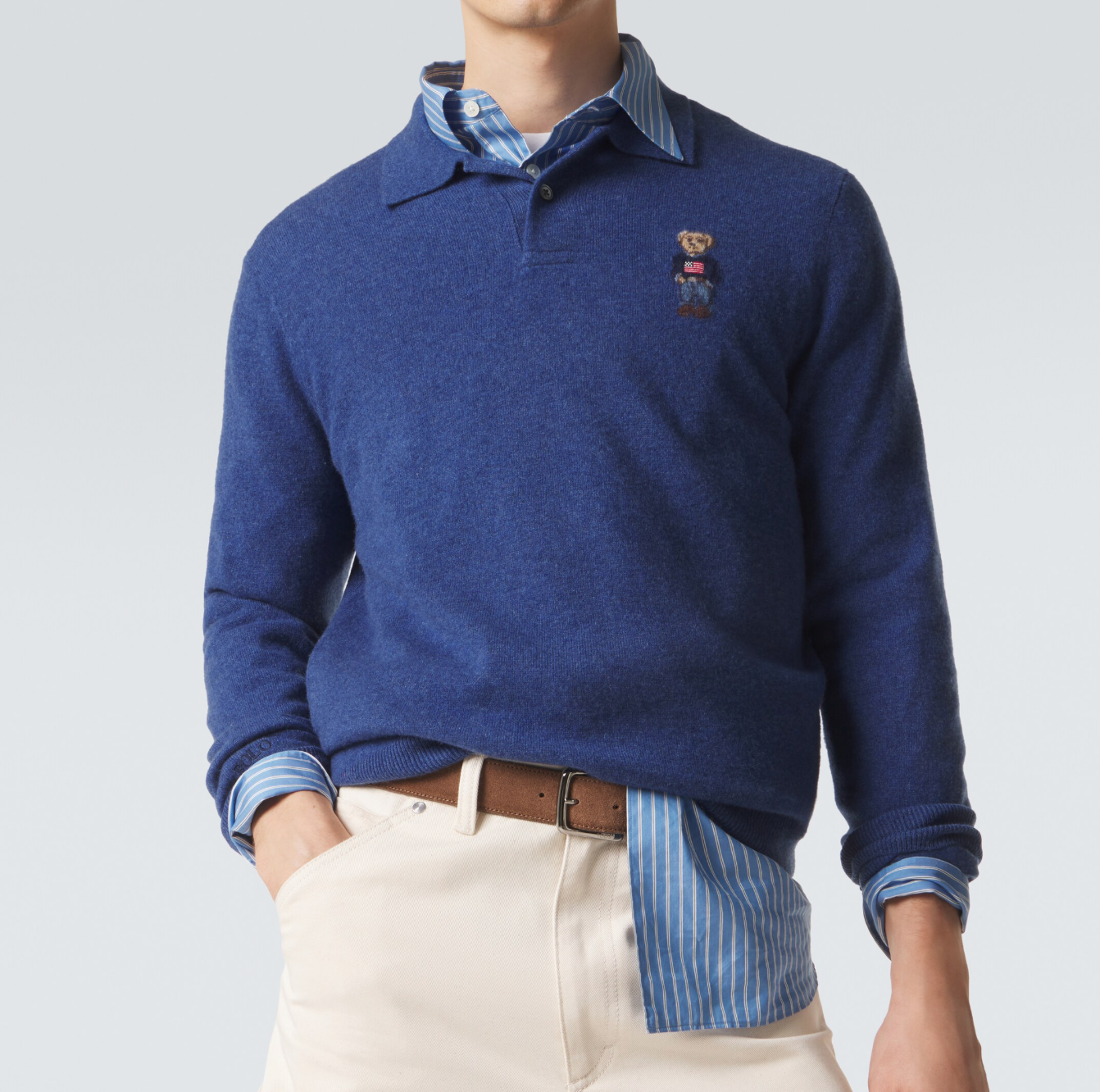 6997 - Polo Ralph Lauren Polo Bear 100% Cashmere Sweater - Unisex Size S - NWT