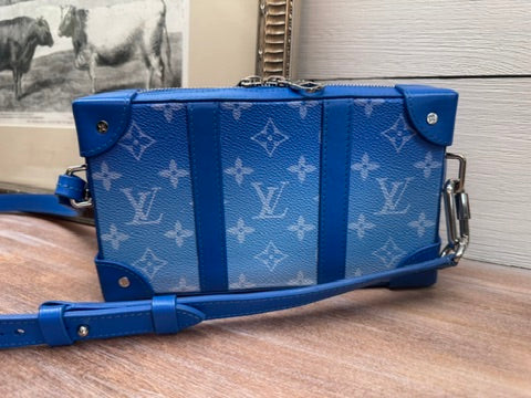 Louis Vuitton Soft Trunk Clouds Blue Handbag