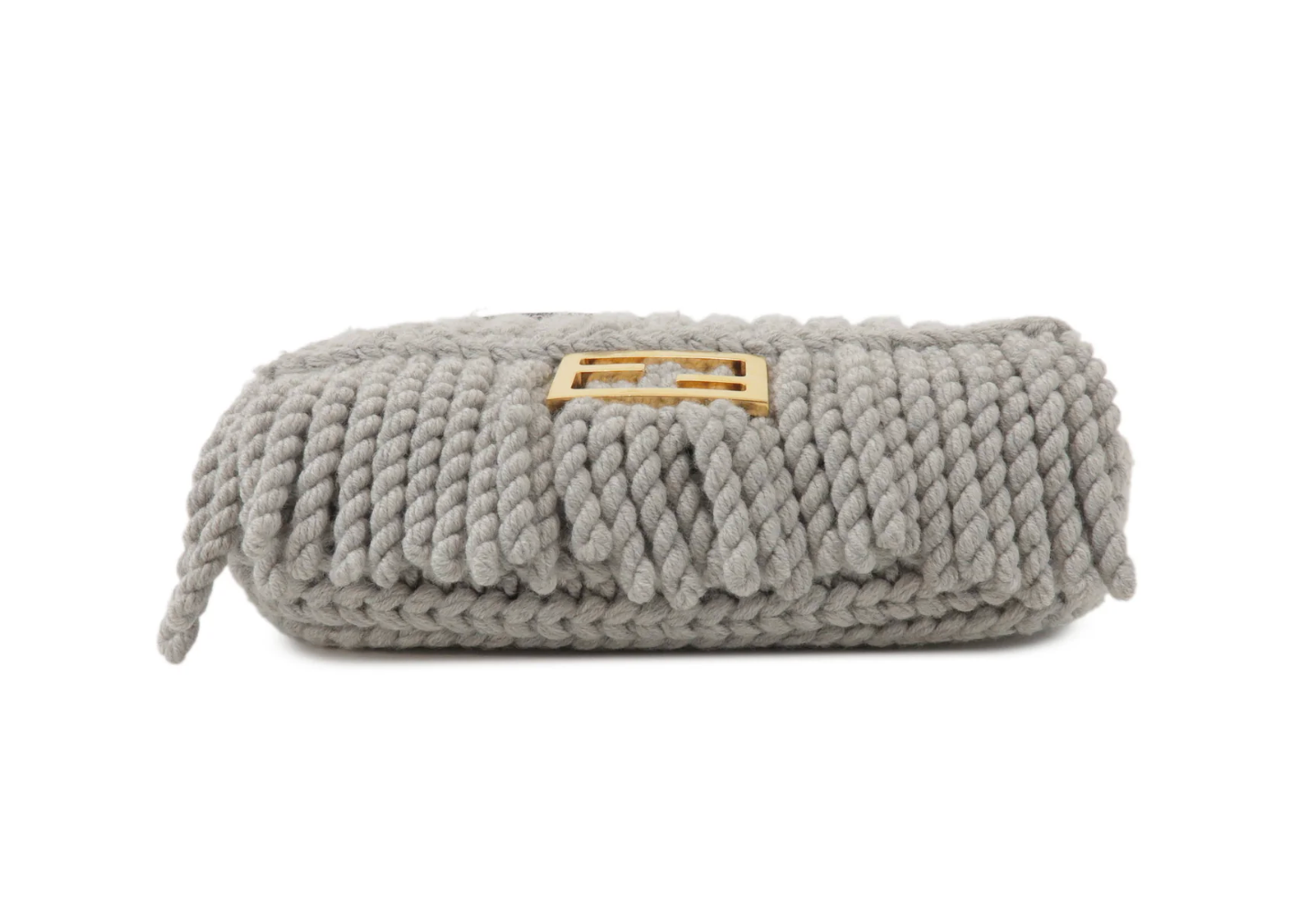 Fendi Baguette Crocheted Wool with Fringe